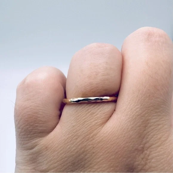 Tiffany & Co. 18K Rose Gold Hammered Ring by Paloma Picasso with Packaging - Picture 8 of 10